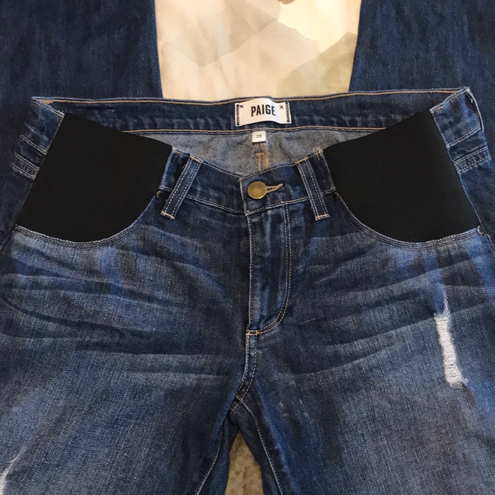 NWOT PAIGE Jimmy Jimmy Skinny Maternity Jeans